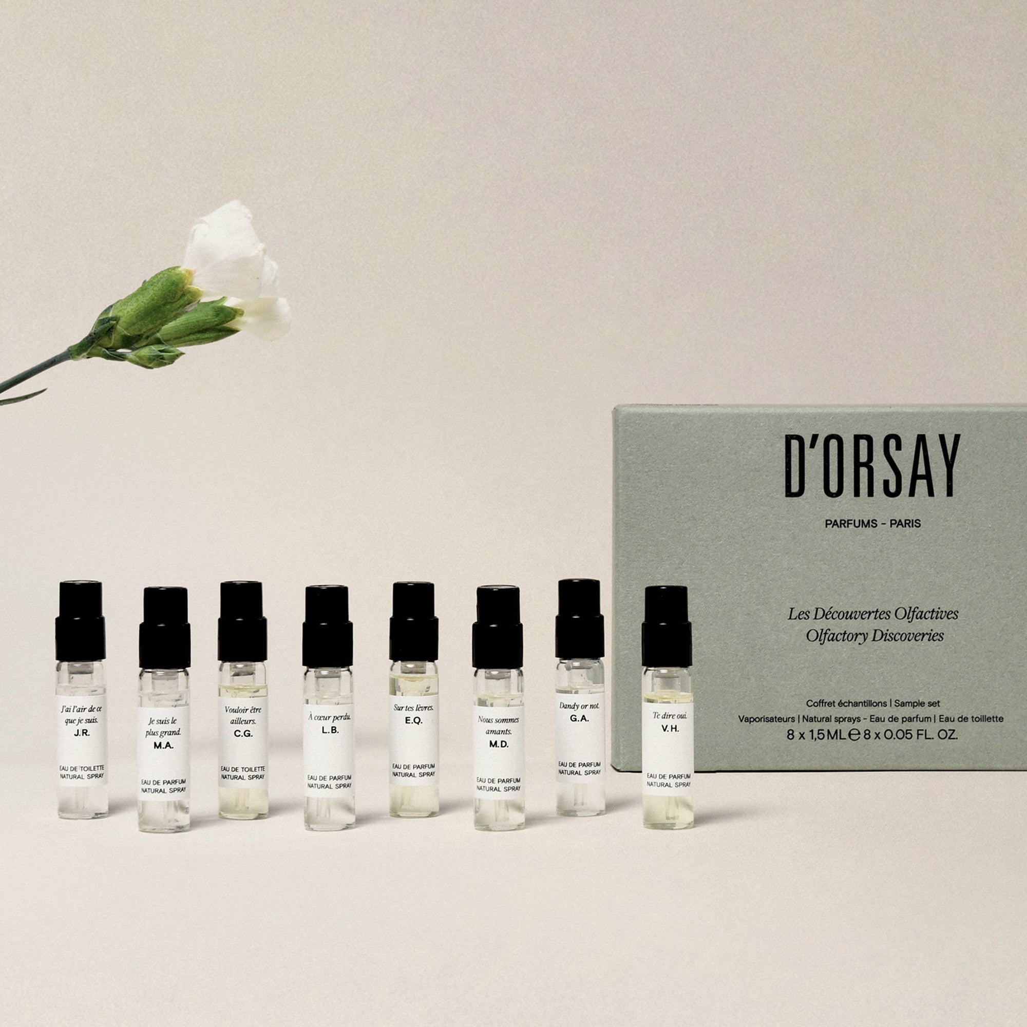 Les Découvertes Olfactives Gift Set - 8 D'ORSAY mixed fragrances